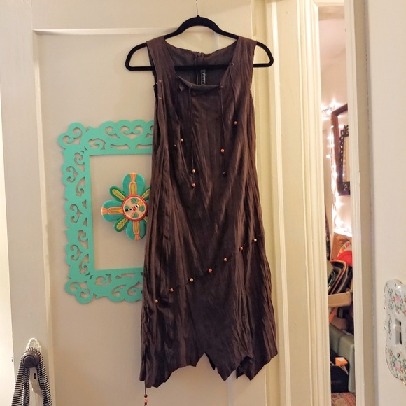 Faux Suede Dress By Polin Pebbles Dress Pocahontas - Picture 8 of 8